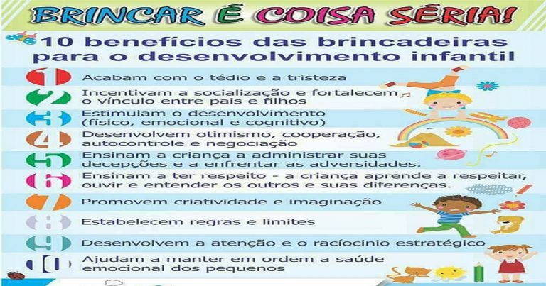 10 Benefícios das brincadeiras para o desenvolvimento Infantil SÓ ESCOLA