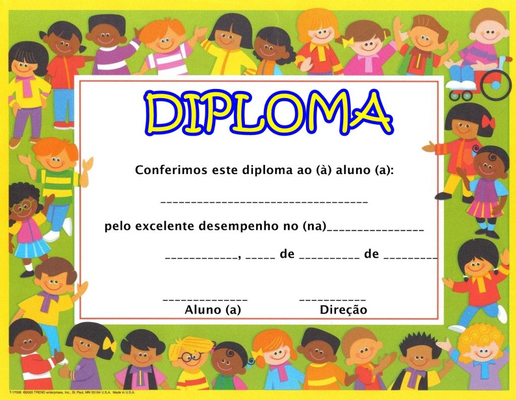 Modelos De Diploma Para Educa O Infantil Para Imprimir Baixe