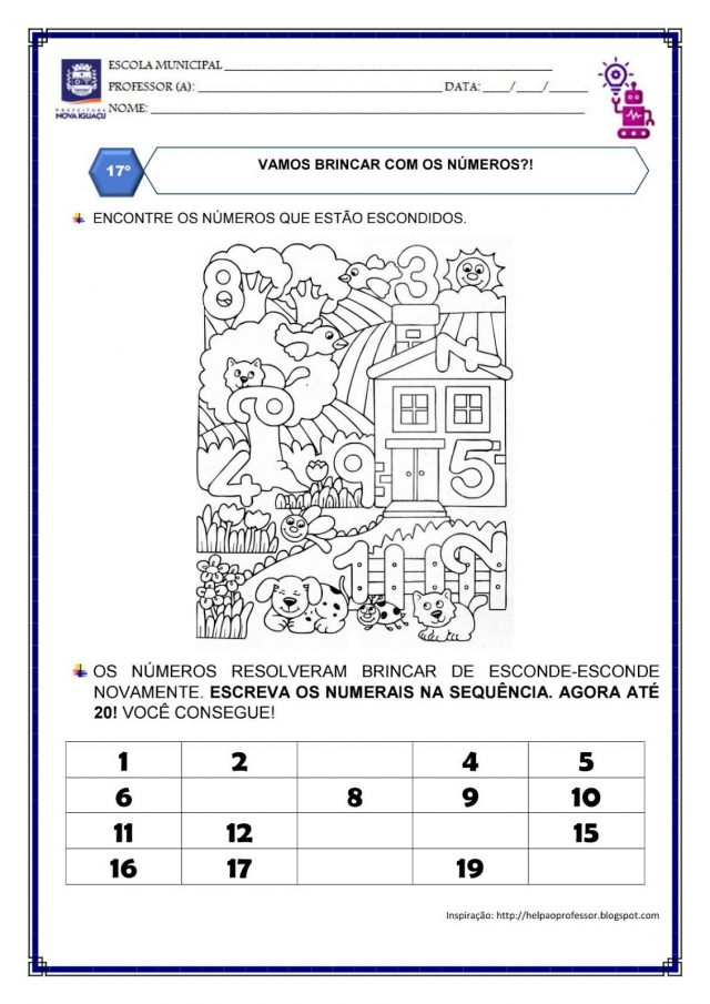 Atividades Complementares Ano Para Imprimir S Escola