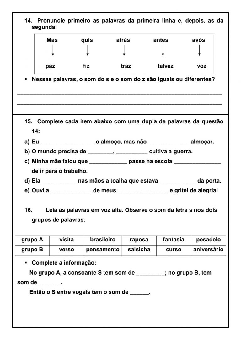 125 Atividades de Ortografia Para imprimir SÓ ESCOLA