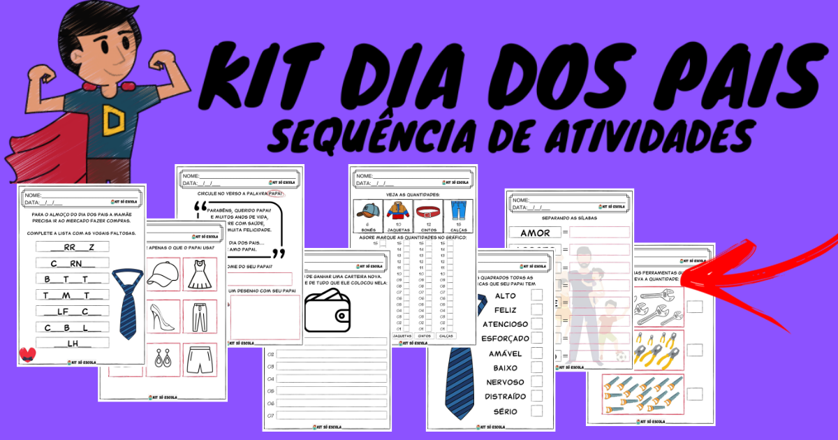 Kit Dia Dos Pais Sequ Ncia De Atividades S Escola