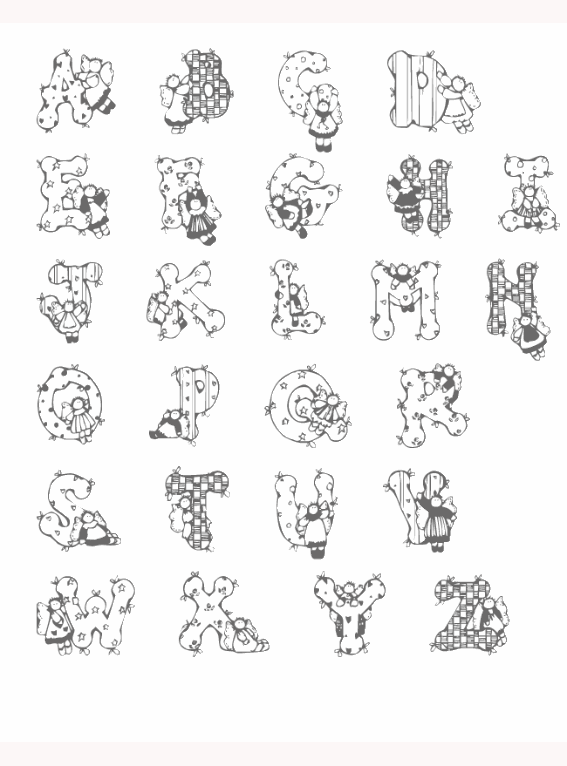 Desenhos de Alphabet Lore para Colorir