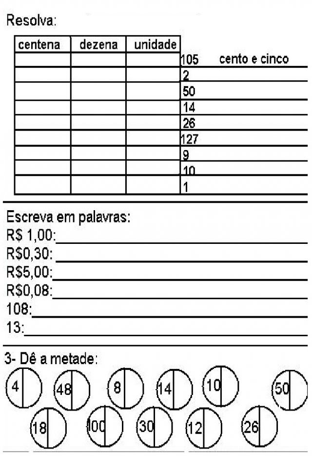 Atividade De Matematica Series Iniciais Alfabetizacao …