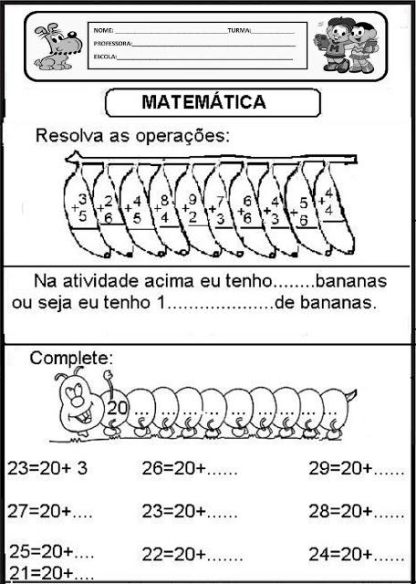 Atividade De Matematica Series Iniciais Alfabetizacao Imprimir Colorir