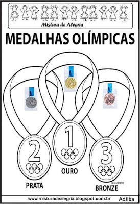 Desenho Das Medalhas Olimpicas Imprimir Colorir 1 So Escola