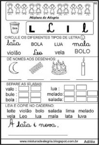 Livro-das-familias-silabicas-letraL-imprimir-colorir — SÓ ESCOLA