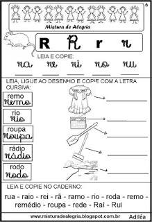 LIVRO DAS FAMÍLIAS SILÁBICAS, IMPRIMIR, COLORIR, ESCREVER-Mistura de  Alegria