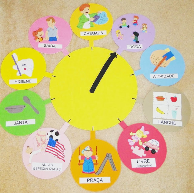 Relógio Letra A Atividade para Educação Infantil