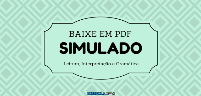 Simulado de Português em PDF