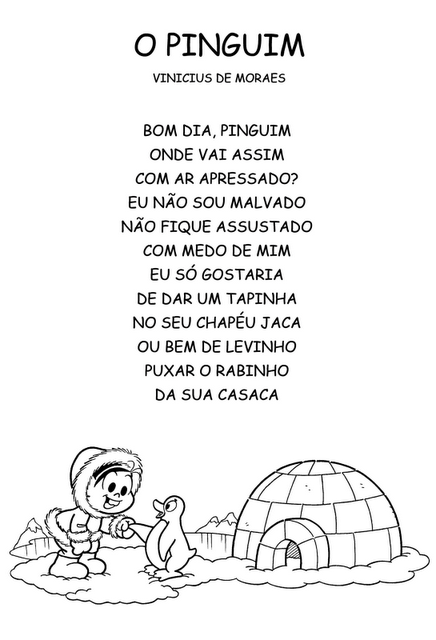 Jogo do poema "O Pinguim" de Vinicius de Moraes