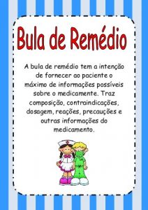 Genero-textual-bula-de-remedio — SÓ ESCOLA