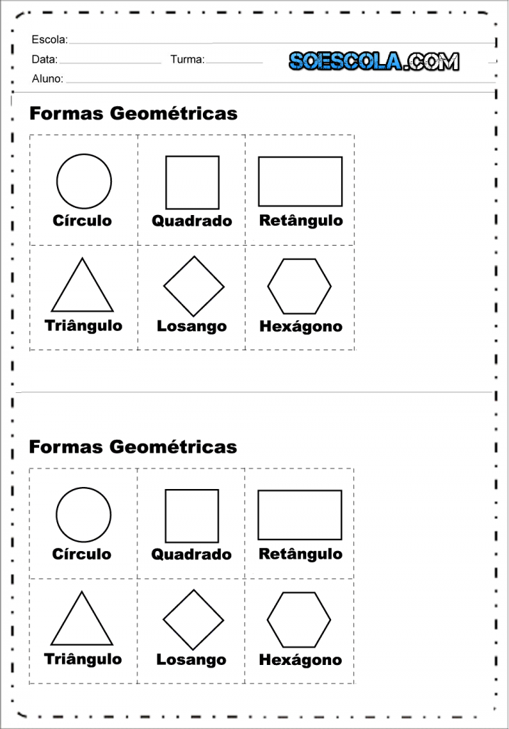 Atividades Formas Geom Tricas Para Imprimir Baixe Em Pdf