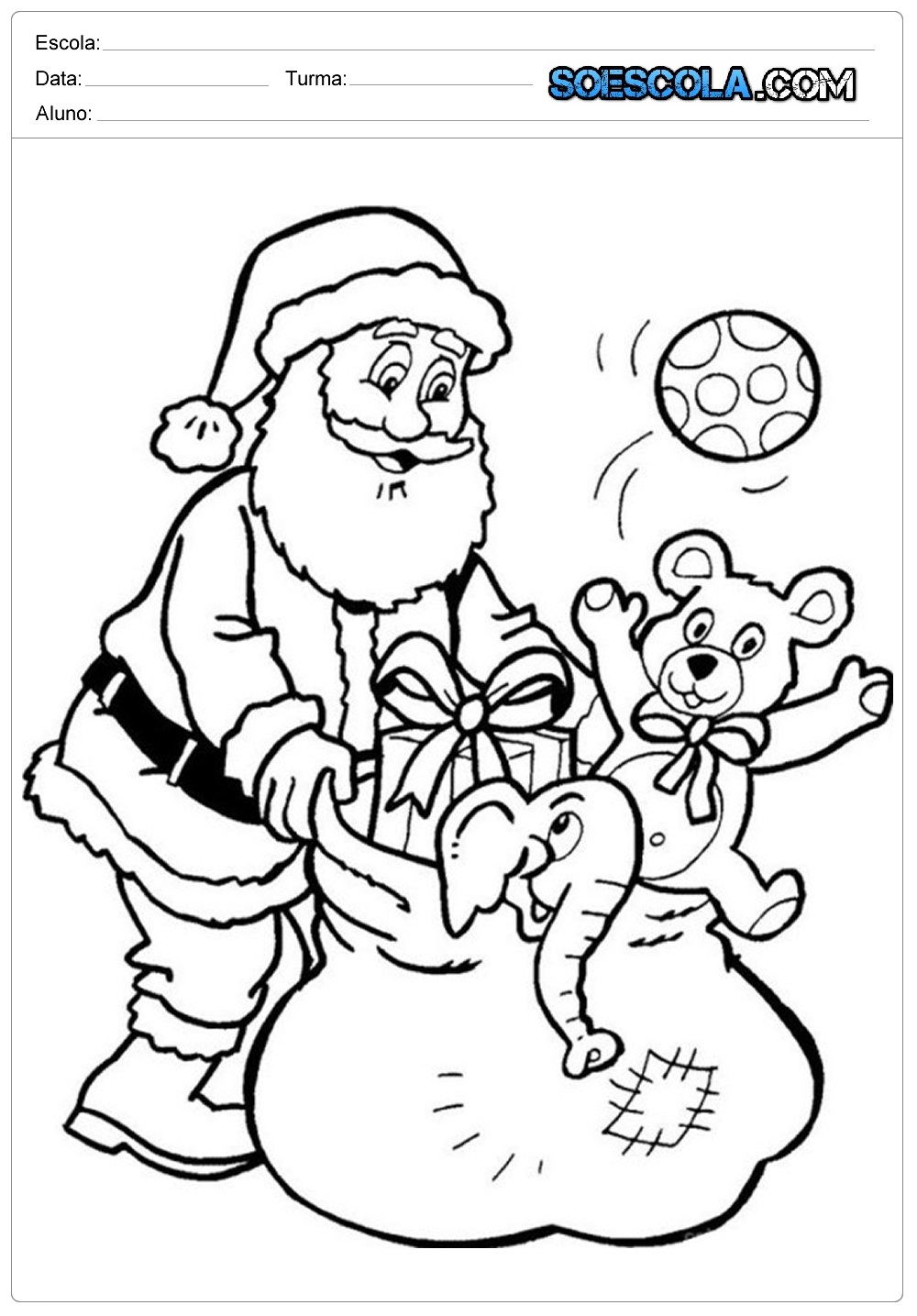 Desenho Para Colorir Feliz Natal - Imagens Grátis Para Imprimir - img 28185