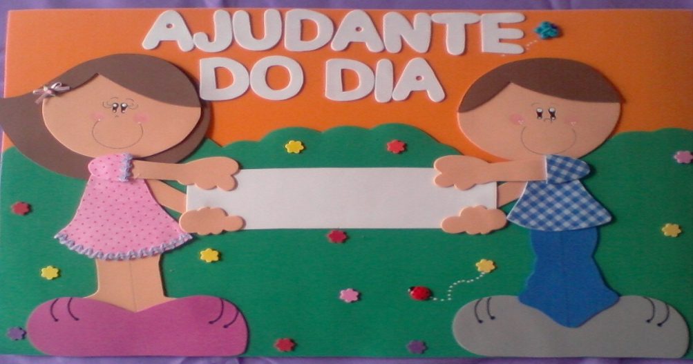 Cartaz Ajudante Do Dia Em Eva S Escola