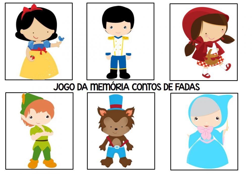 Jogo Da Memória Sobre Conto De Fadas — SÓ ESCOLA