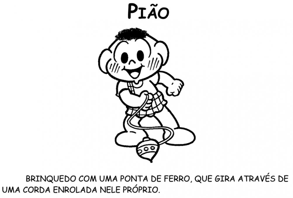 Alfabeto Ilustrado Sobre Brinquedos E Brincadeiras Da Turma Da M Nica