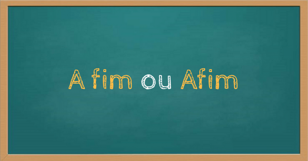 A fim ou afim