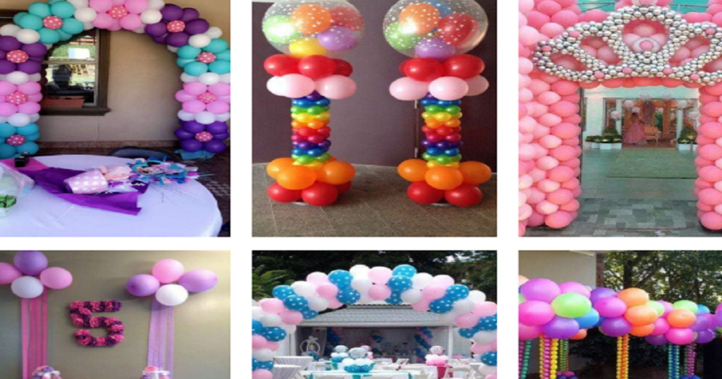 Ideias de decoração de festas com balões