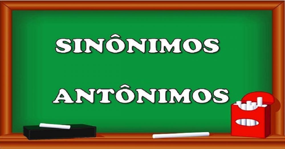 Plano de aula dos Sinônimos e Antônimos