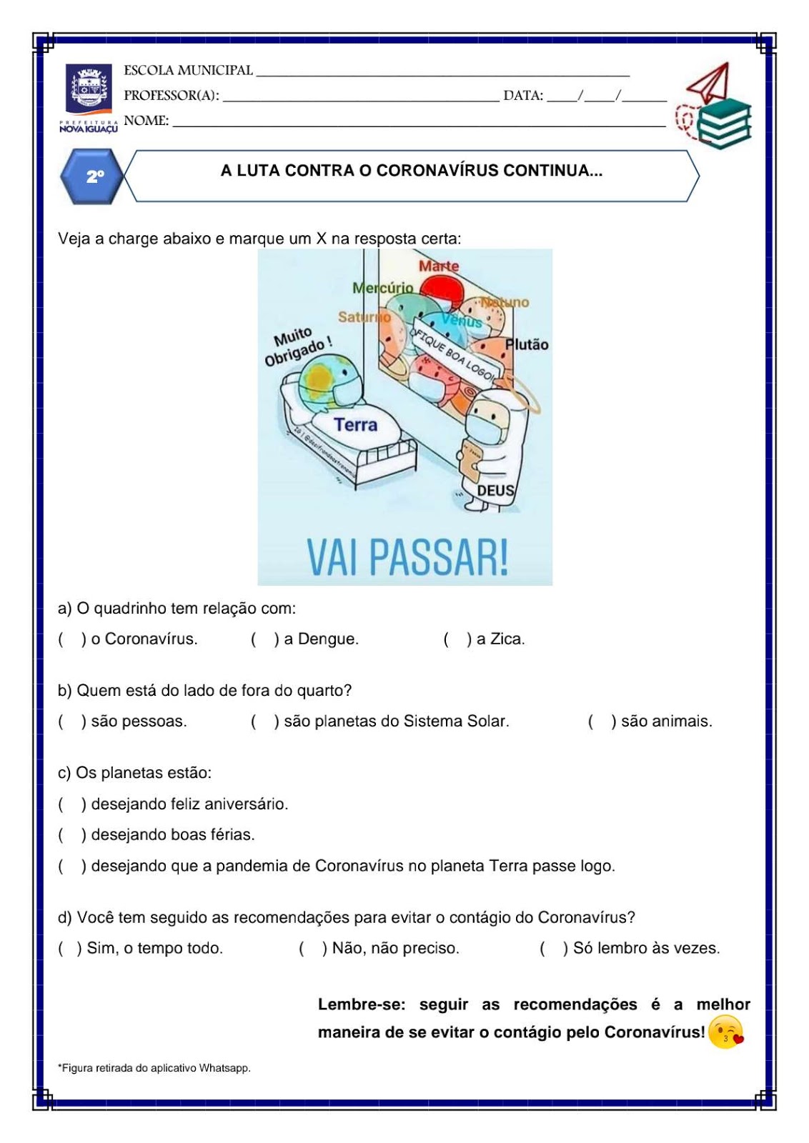 Atividades Complementares Ano Do Ensino Fundamental Para Imprimir