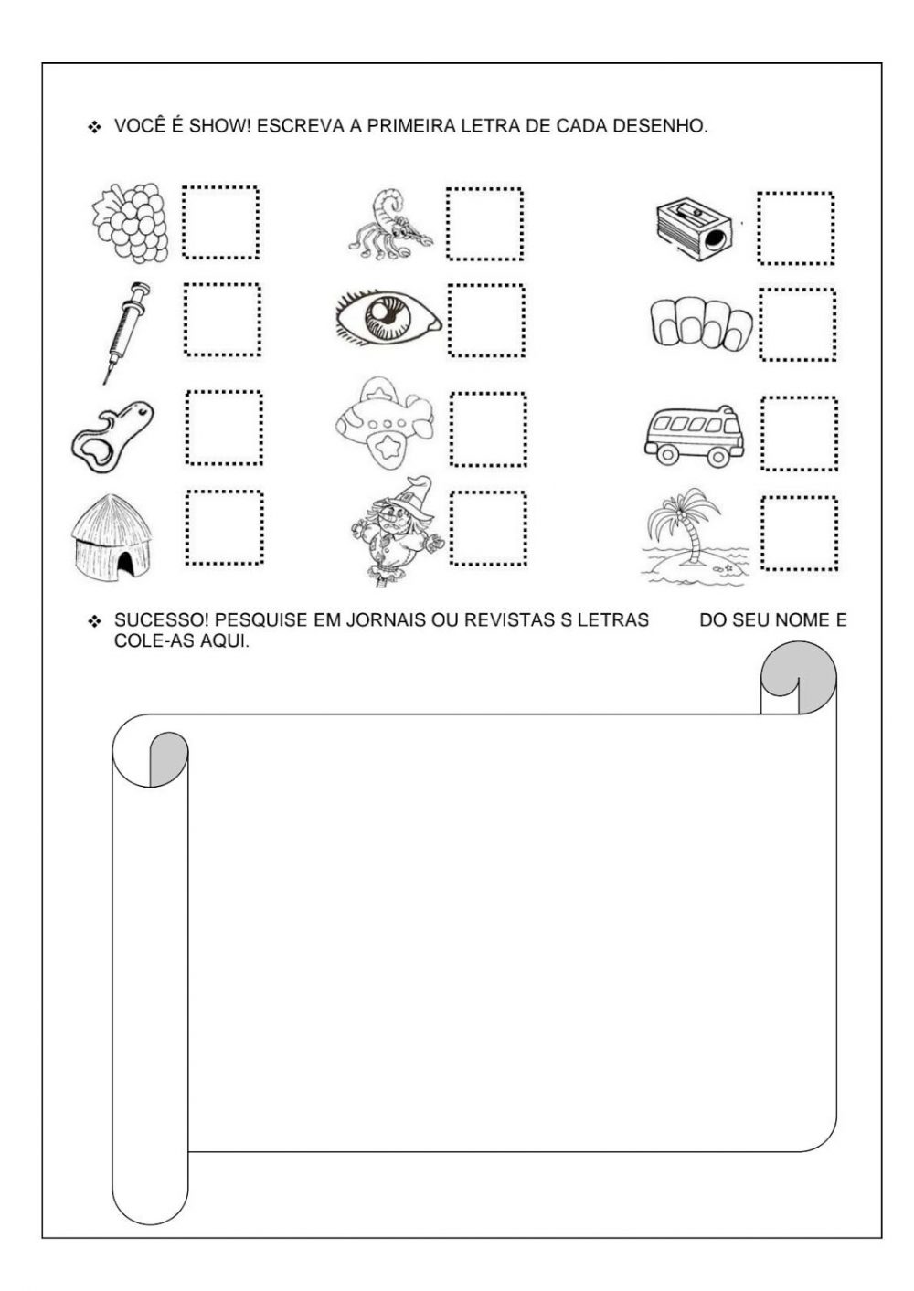 26 Atividades Educação Infantil Para Imprimir SÓ Escola