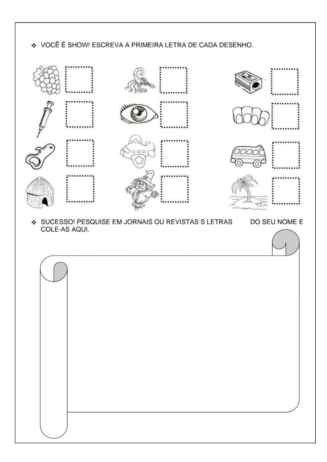 Atividades Educa O Infantil Para Imprimir S Escola