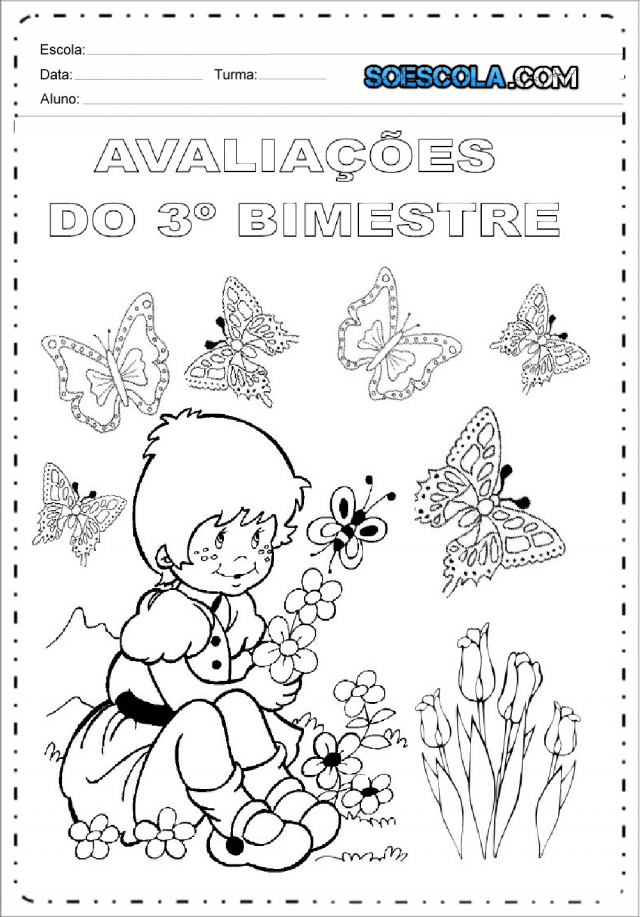 Capas de Avaliação 3 Bimestre - SÓ ESCOLA