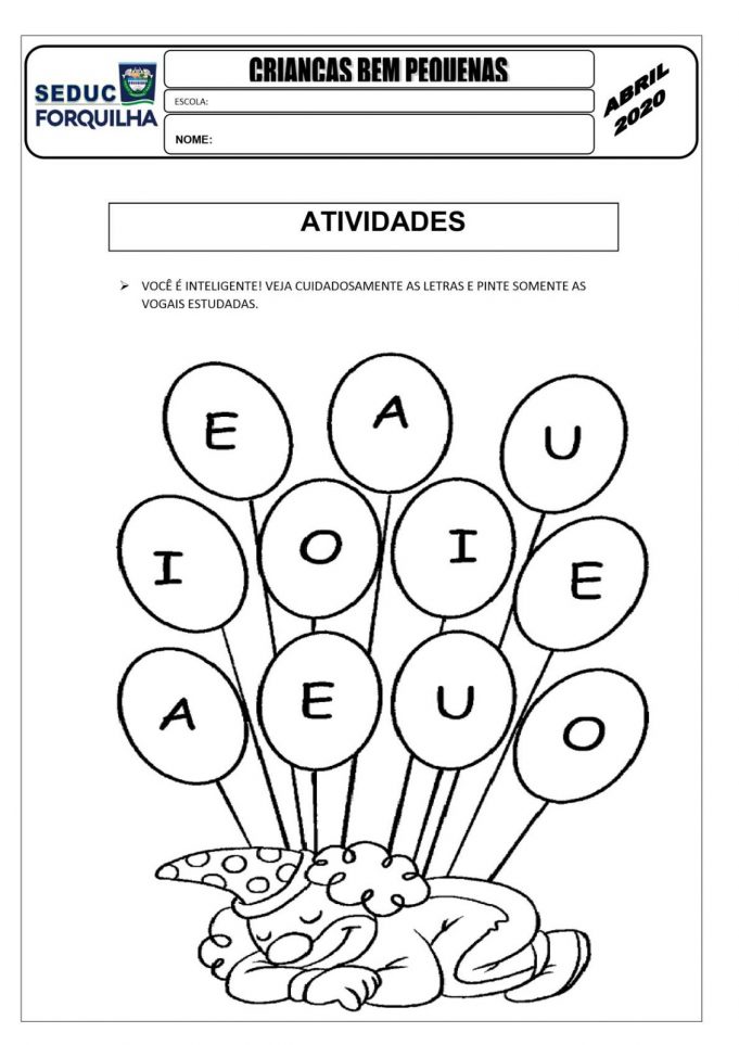 Educacao Infantil Atividades Imprimir 18 — SÓ Escola 3602