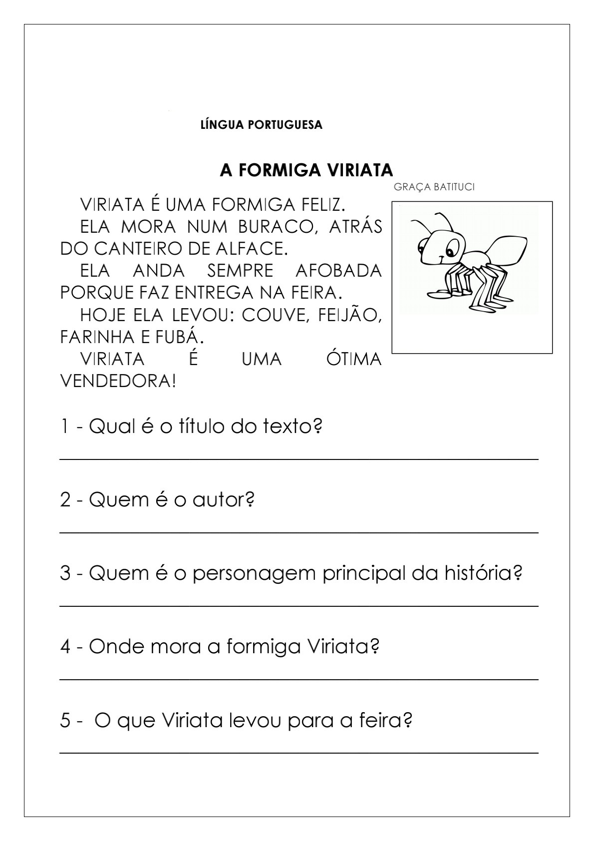 3 ano - portugues - entendimento do texto - Português