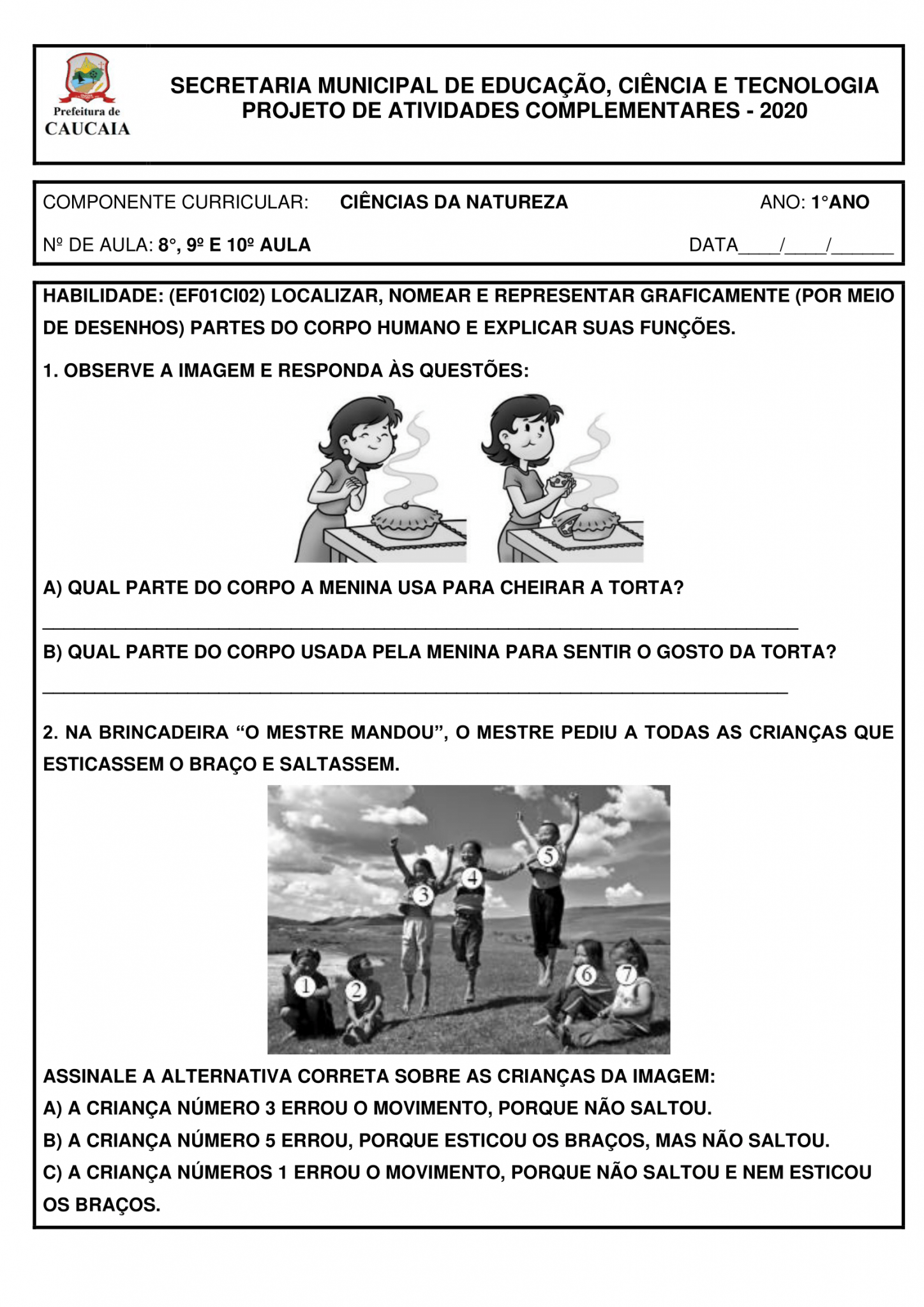 Atividades De Ci Ncias Ano Bncc S Escola