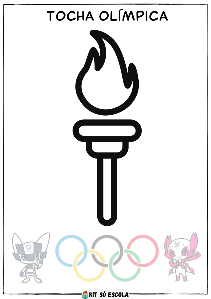 Desenhos de Mascotes olímpicas para colorir, jogos de pintar e imprimir