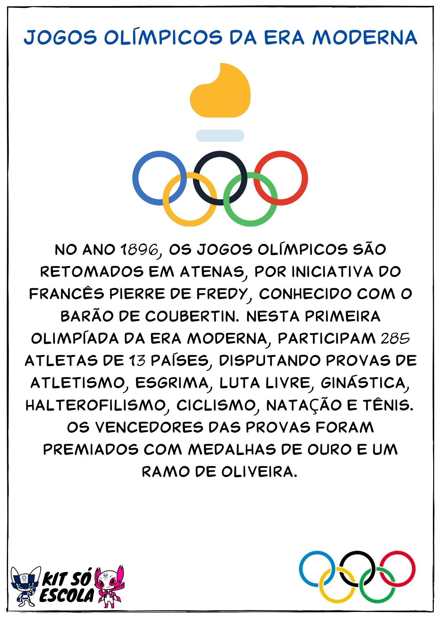 Desenhos sobre as Olimpíadas - Para colorir: Natação — SÓ ESCOLA