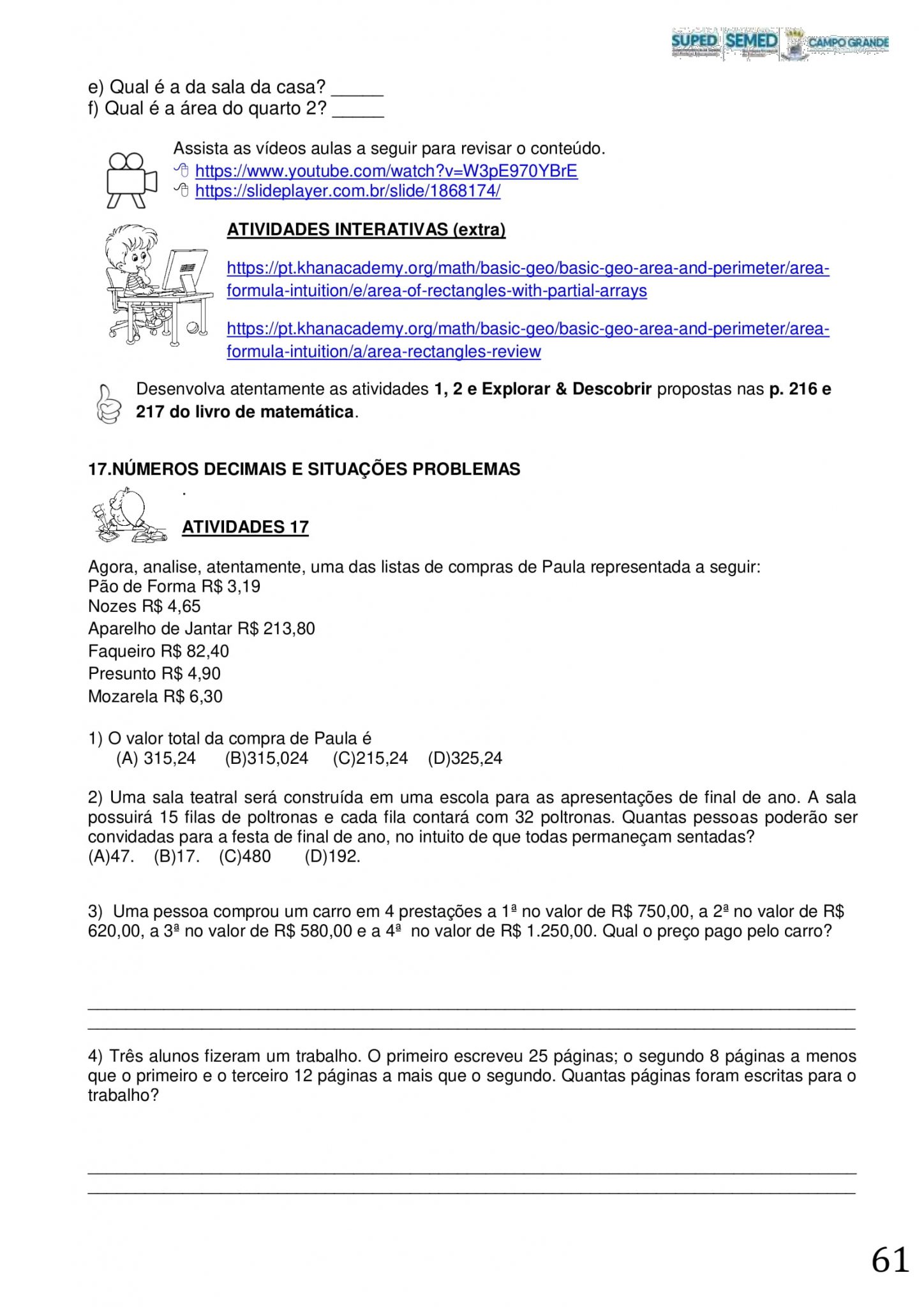 Apostila De Atividades Ano Para Imprimir Lingua Portuguesa Ciencias Matematica Historia Artes