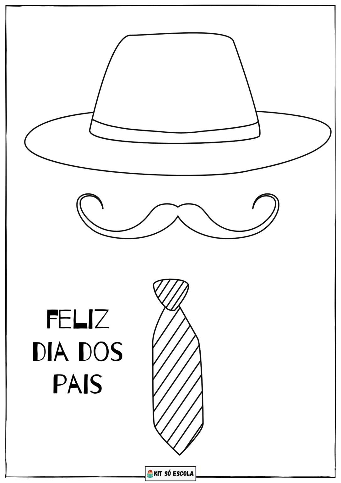 12 Desenhos Dia Dos Pais Para Colorir — SÓ Escola 6068