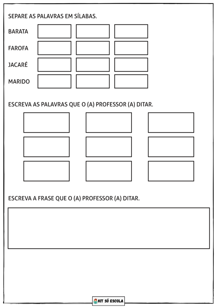 A Arte De Educar Atividades Alfabetização