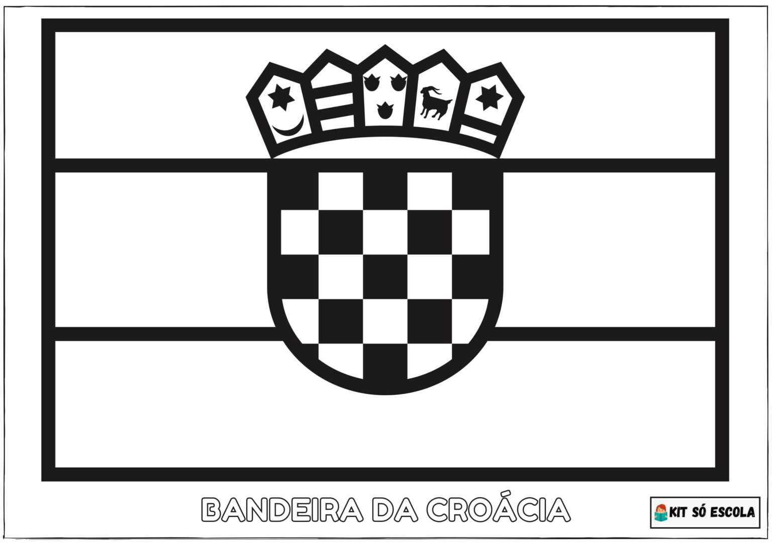 Bandeiras Para Colorir Copa Do Mundo 2022 SÓ Escola