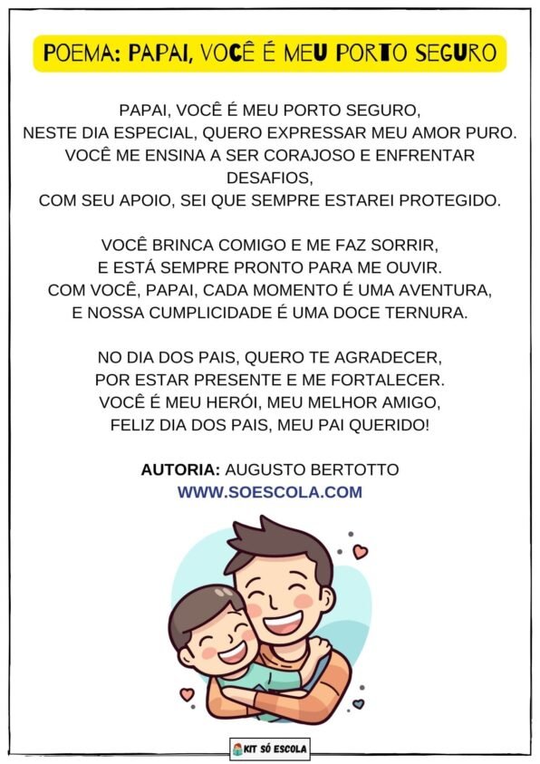 4 Poemas Dia dos Pais - SÓ ESCOLA